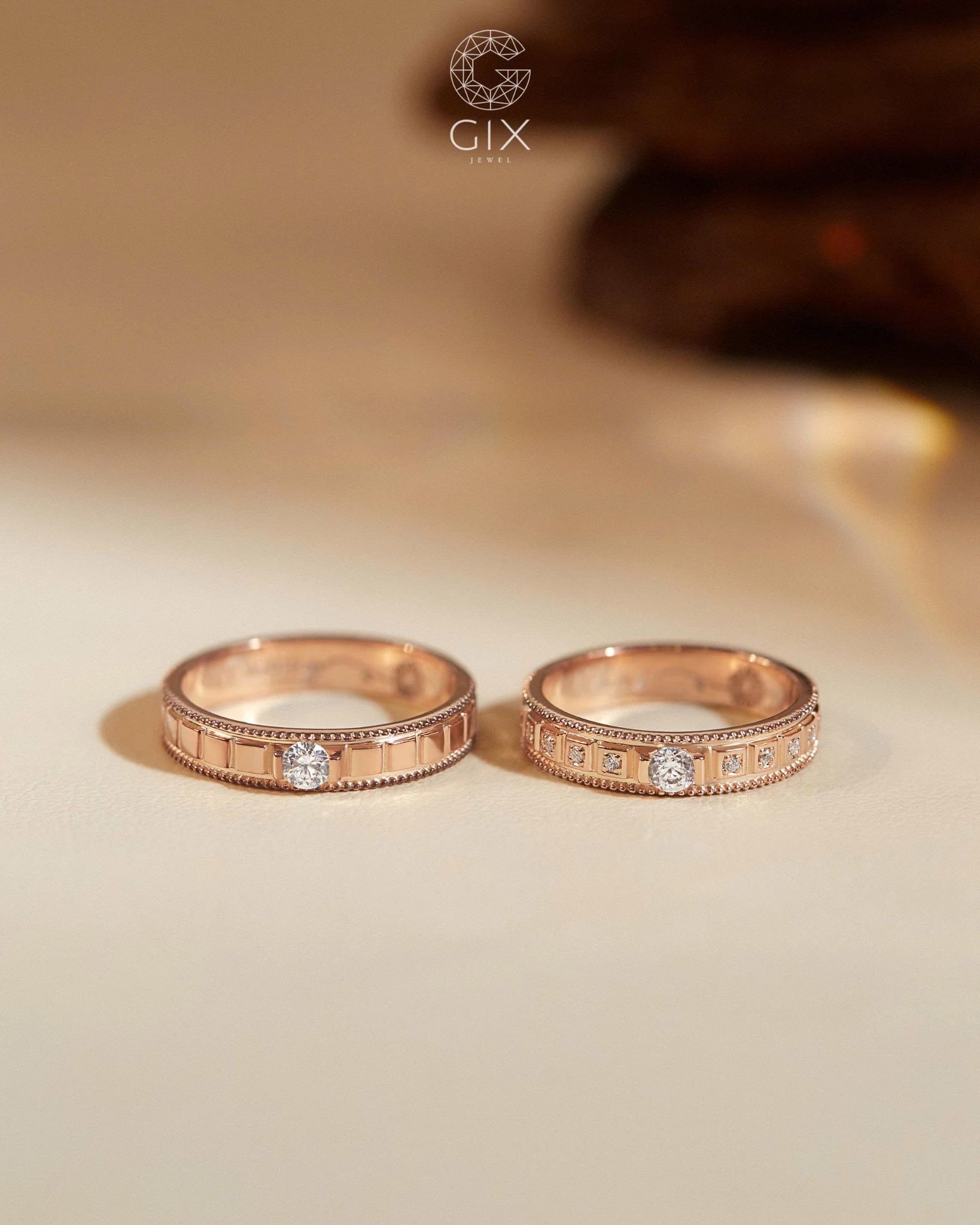  Nhẫn cưới thiết kế - GCR25050337 | Gix Jewel 