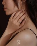  Nhẫn trái tim nguyên vòng đính đá cao cấp | Gix Jewel 