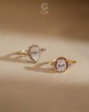  [CÓ SẴN] Nhẫn cầu hôn Oval vàng 14k | Gix Jewel 