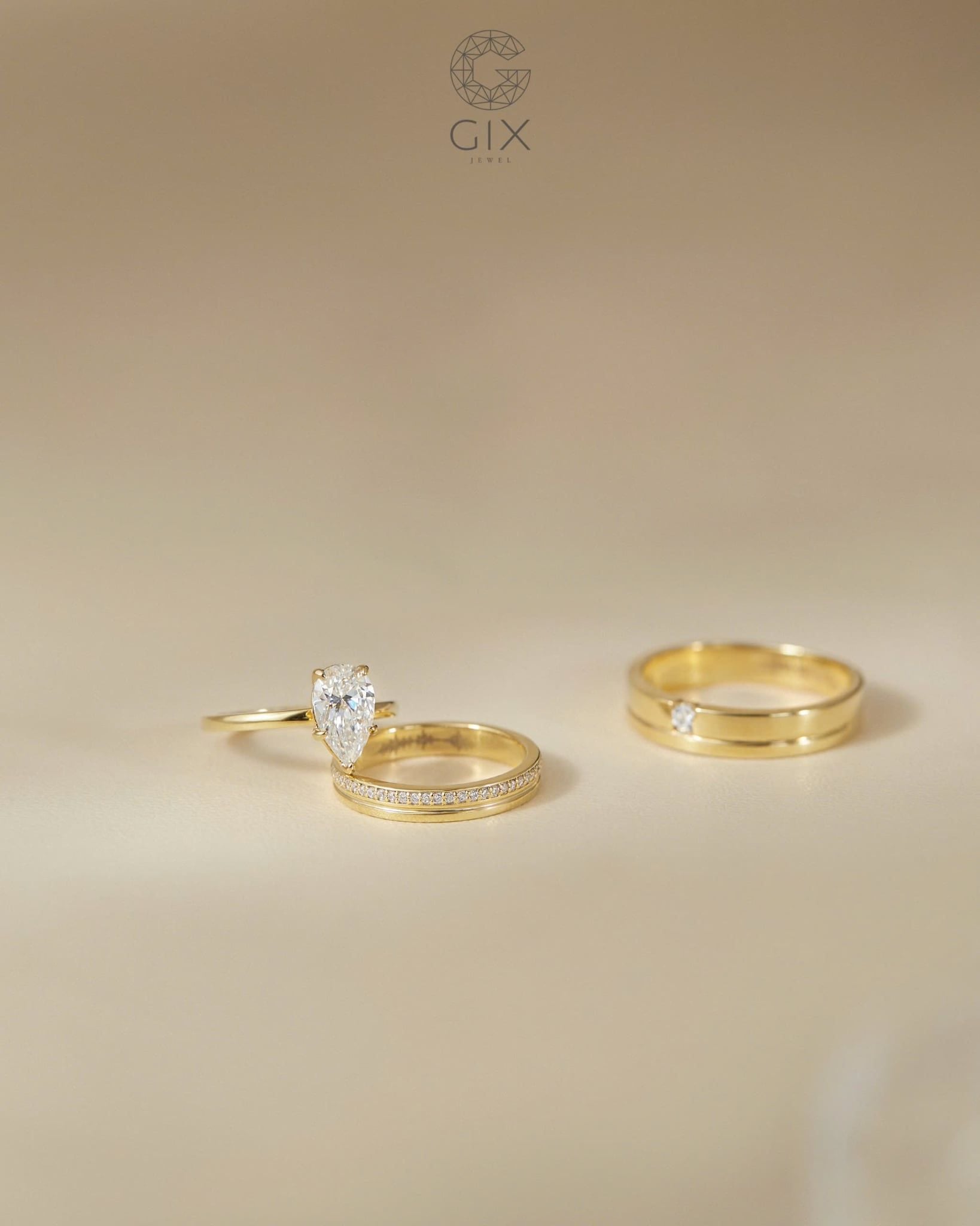  Nhẫn cầu hôn Pear Solitaire - GCH25050167 | Gix Jewel 