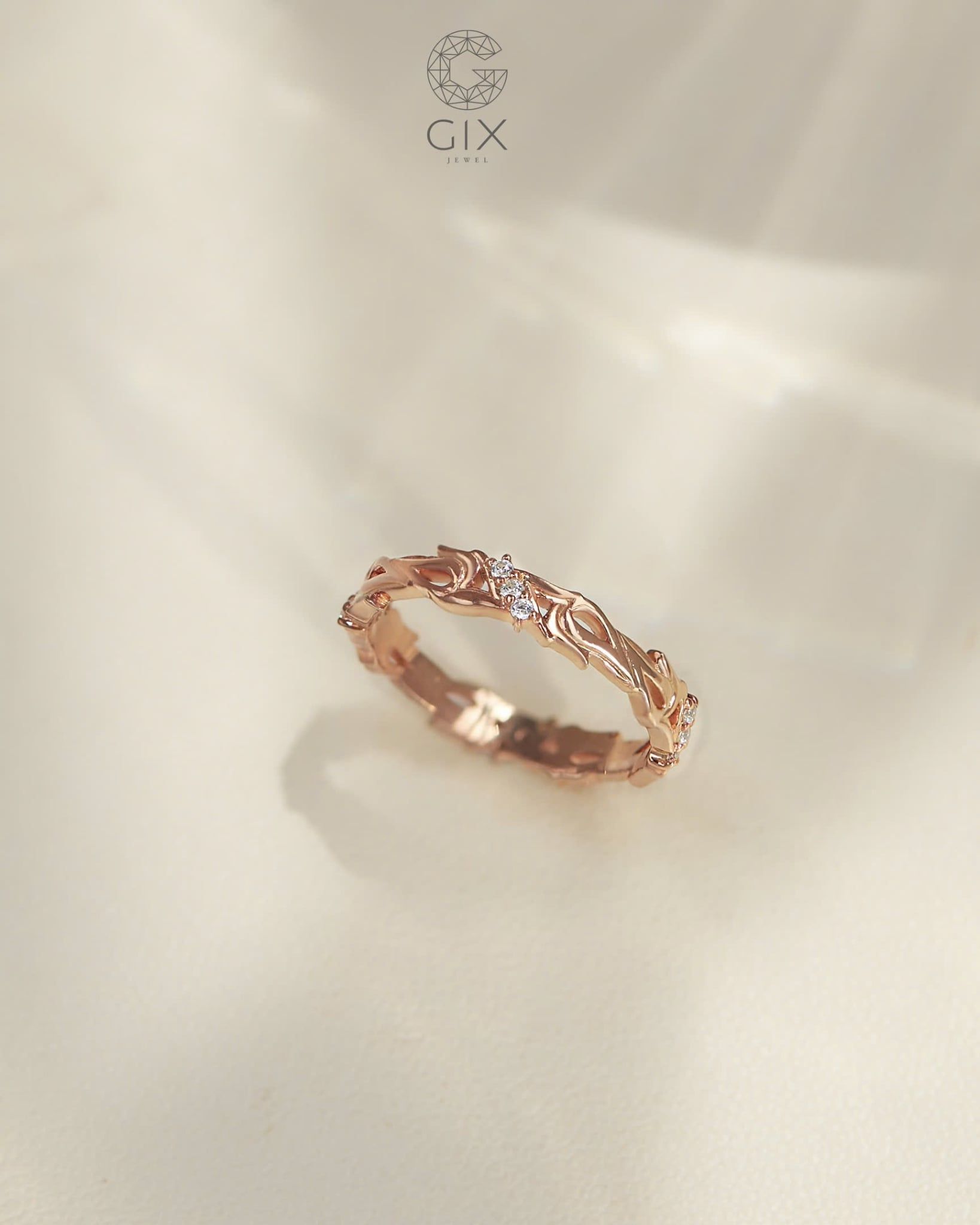  Nhẫn nữ hoa văn vô cực - GNN25050170 | Gix Jewel 