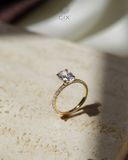  Nhẫn Cầu Hôn Kim Cương Vàng 18K - Oval Dream | Gix Jewel 