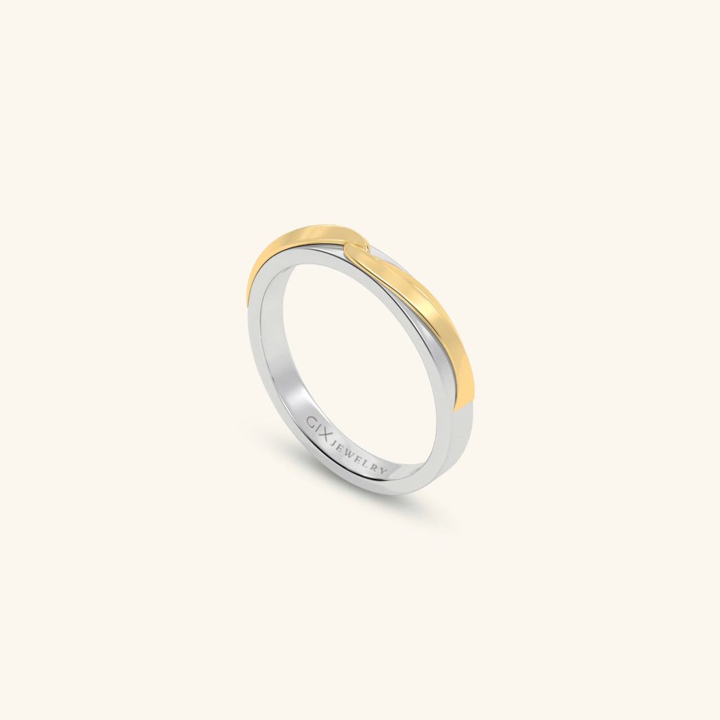 Nhẫn cặp bạc thiết kế riêng - GCR25050281 | Gix Jewel