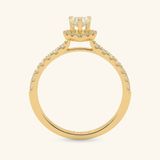  Nhẫn cầu hôn vàng 18k Shining Heart | Gix Jewel 