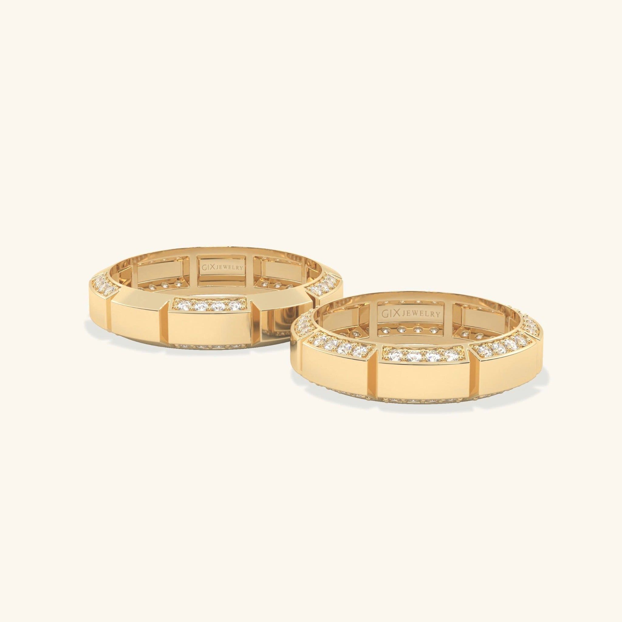  Nhẫn cưới vàng 14k thiết kế riêng - GCR25050211 | Gix Jewel 