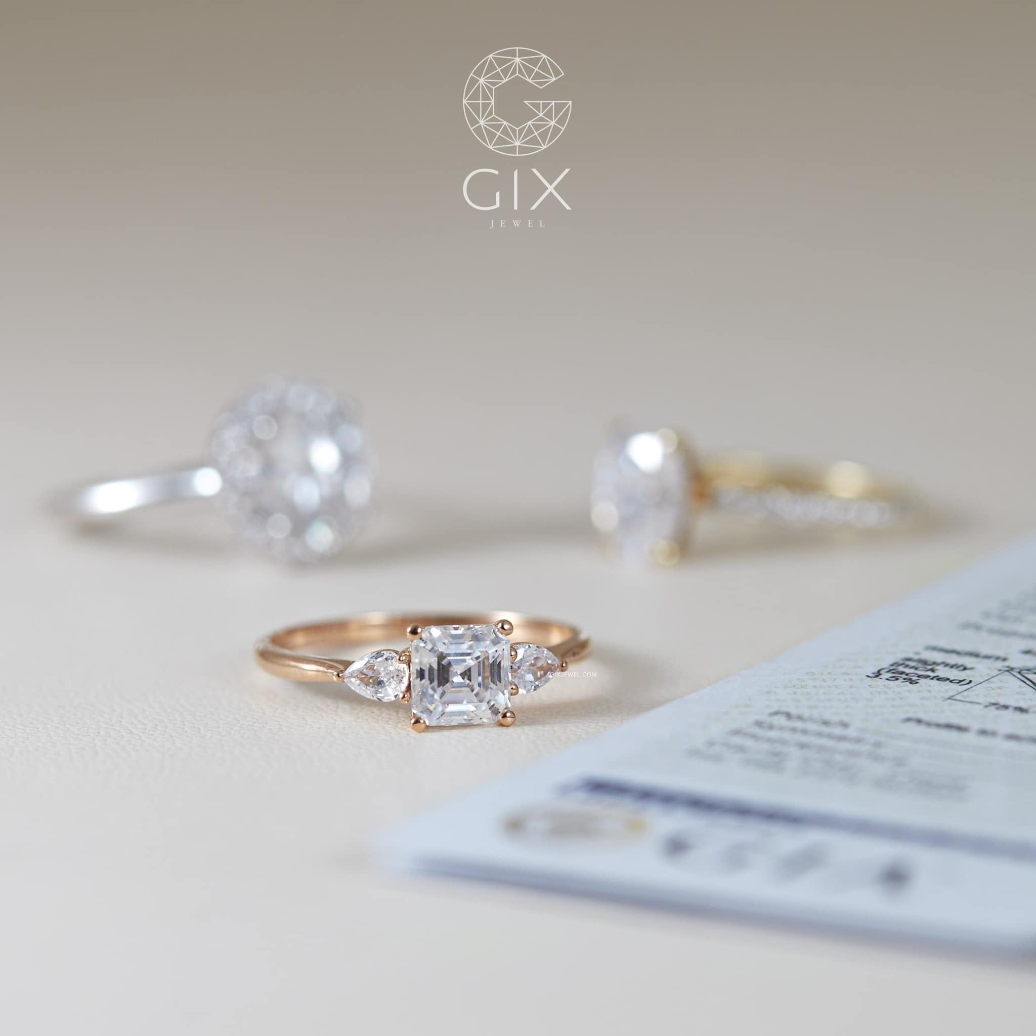  Nhẫn đính hôn bạc Timeless Bond | Gix Jewel 