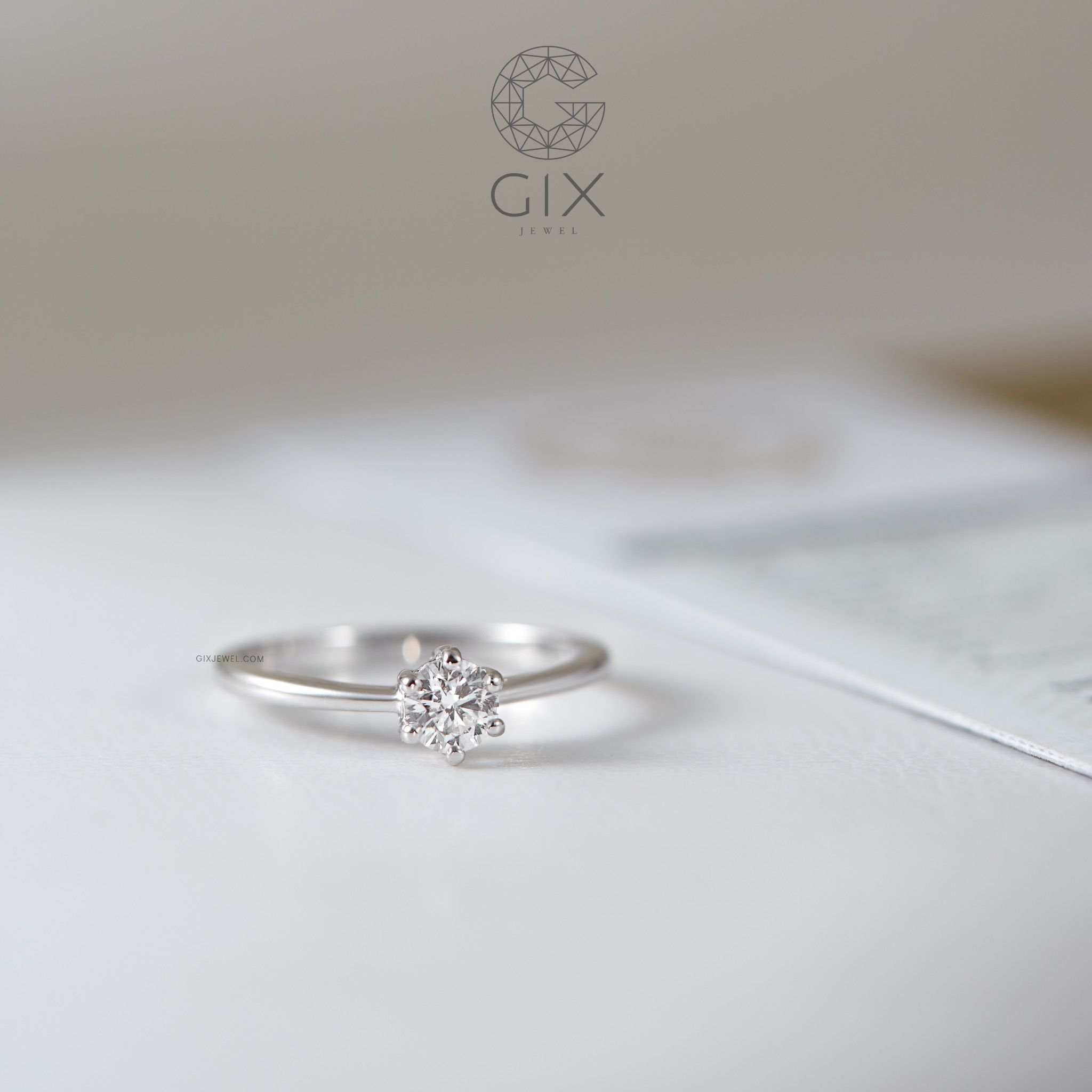  Nhẫn cầu hôn bạc Golden Yes | Gix Jewel 