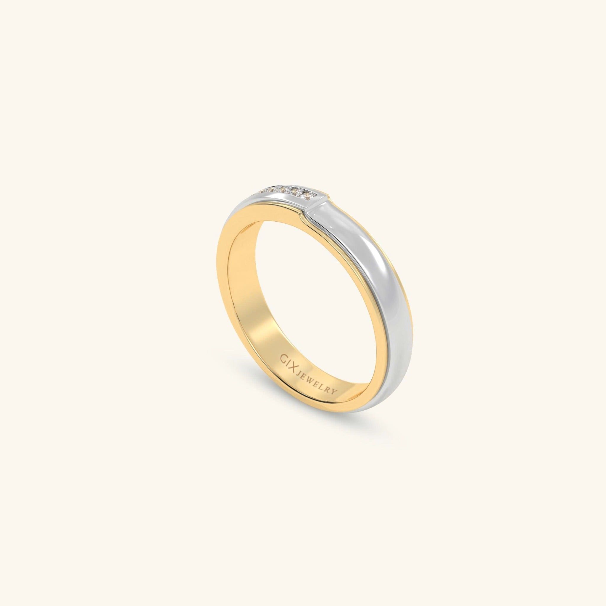 Nhẫn cưới vàng 18k thiết kế riêng - GCR25050243 | Gix Jewel 