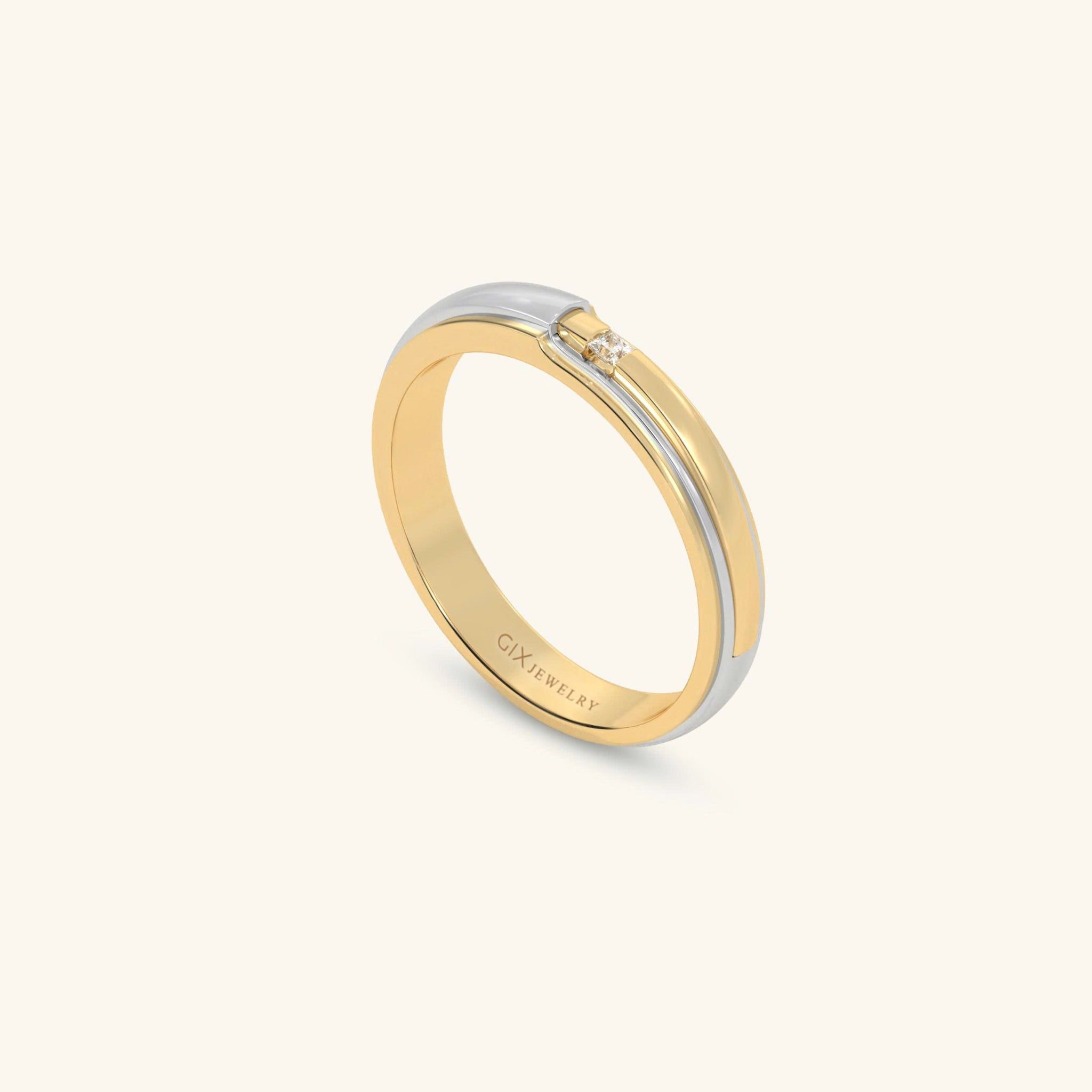  Nhẫn cưới vàng 18k thiết kế riêng - GCR25050243 | Gix Jewel 