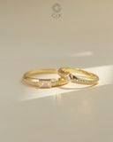  Nhẫn cưới vàng 10k thiết kế riêng - GCR25050147 | Gix Jewel 