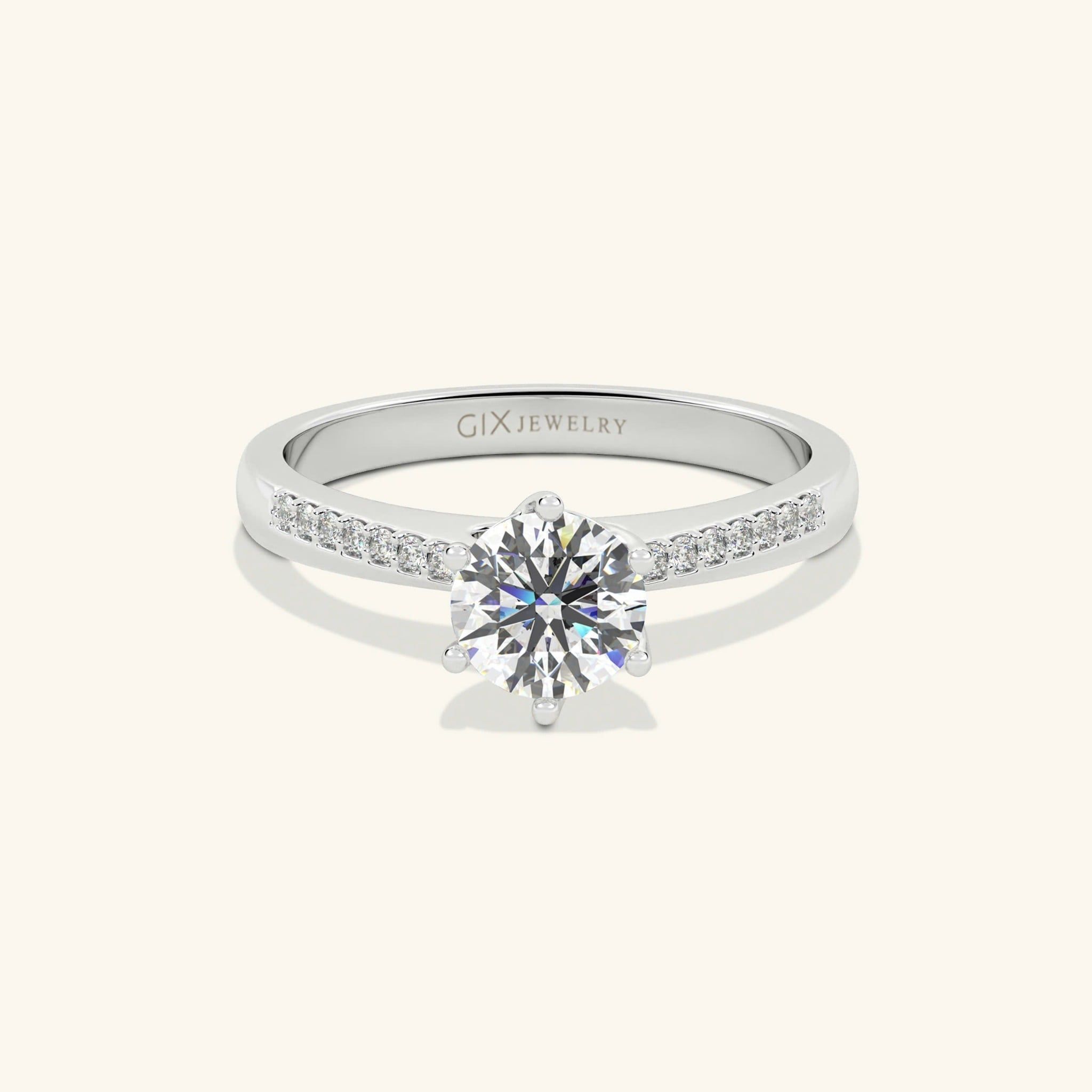  Nhẫn đính hôn vàng 14k Woven Light | Gix Jewel 