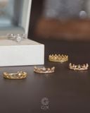  Nhẫn vương miện vàng hồng đẹp đính kim cương thiên nhiên | Gix Jewel 