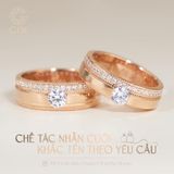  Nhẫn Cưới Đẹp Vàng 10K Thời Trang Kiểu Mới Đính Đá Moissanite Gix Jewel - GCR25050128 