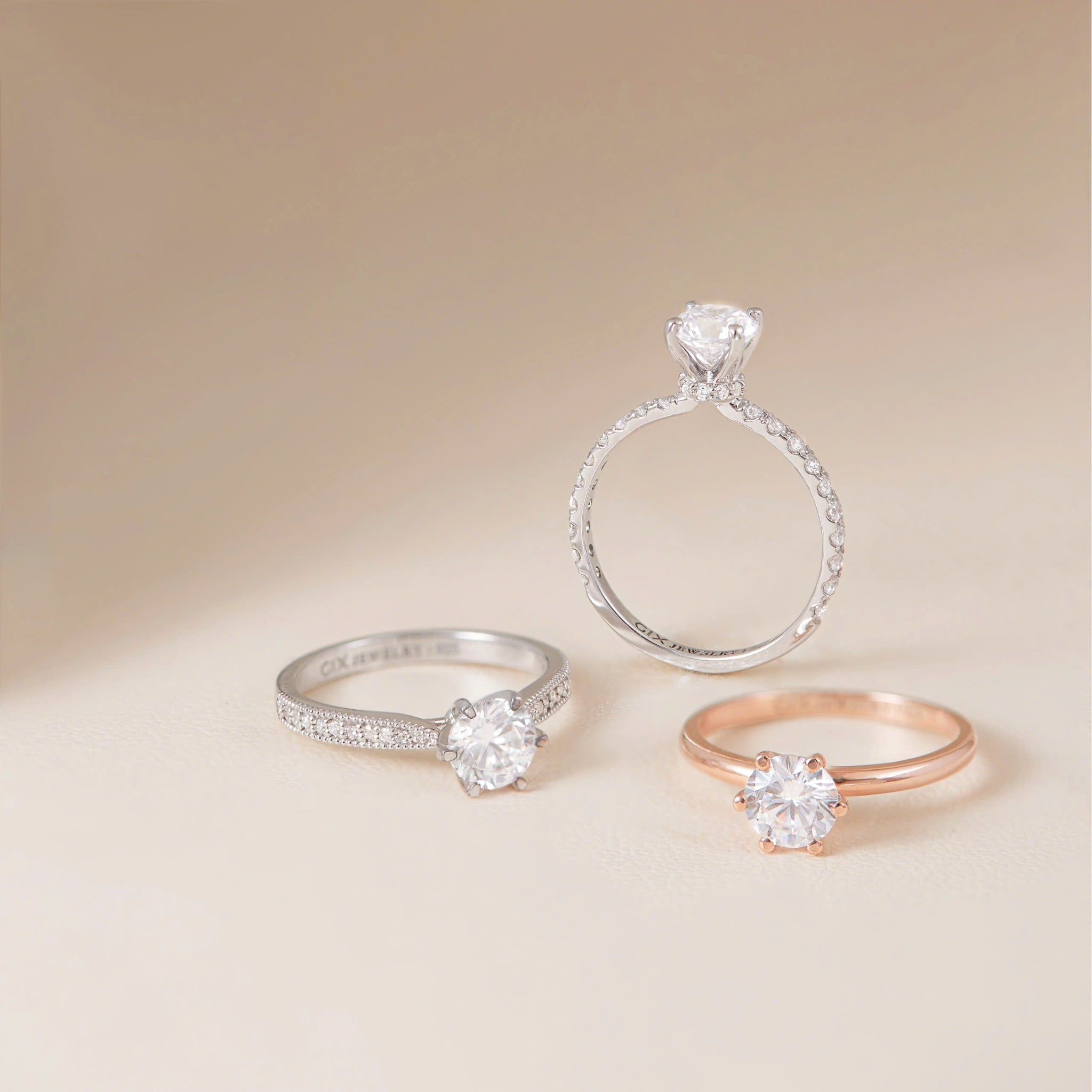  Nhẫn cầu hôn vàng 18k Whisper Gem | Gix Jewelry 