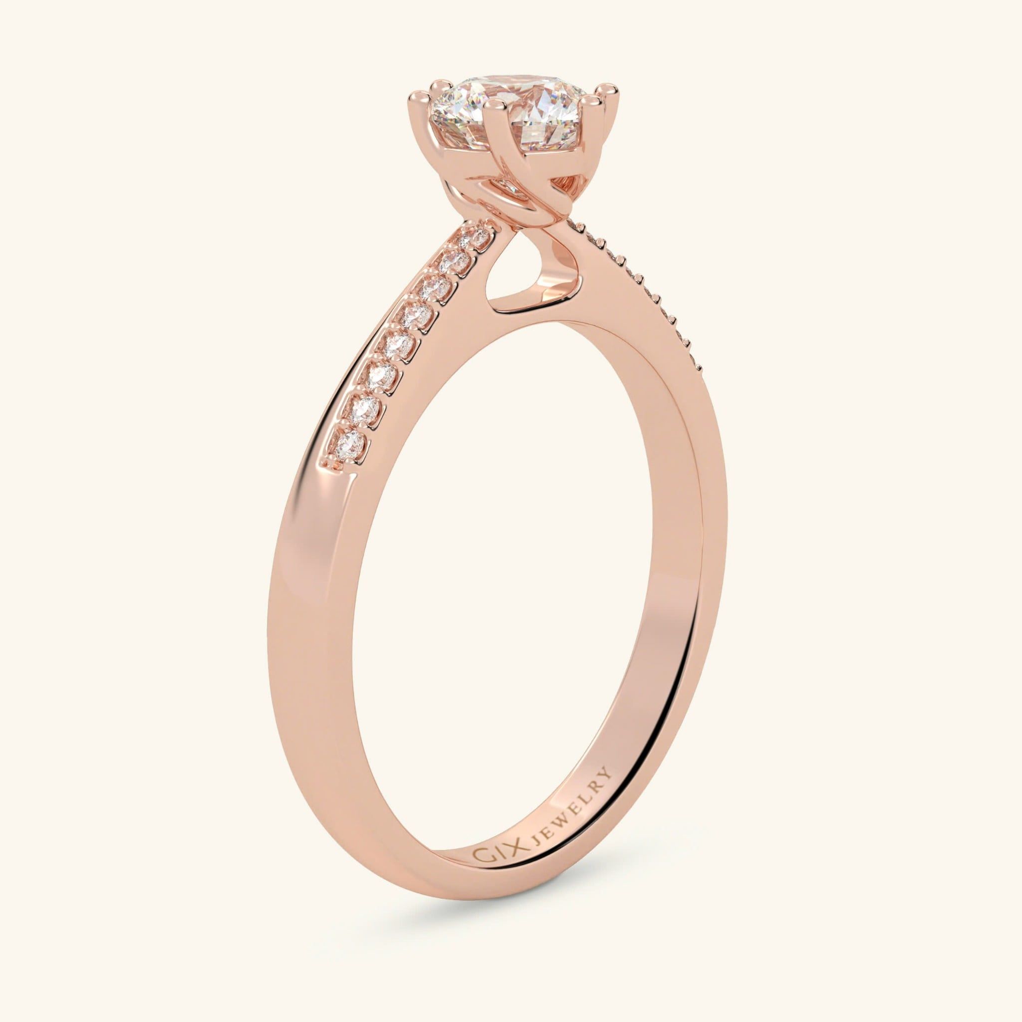 Nhẫn đính hôn vàng 10k Woven Light | Gix Jewel 