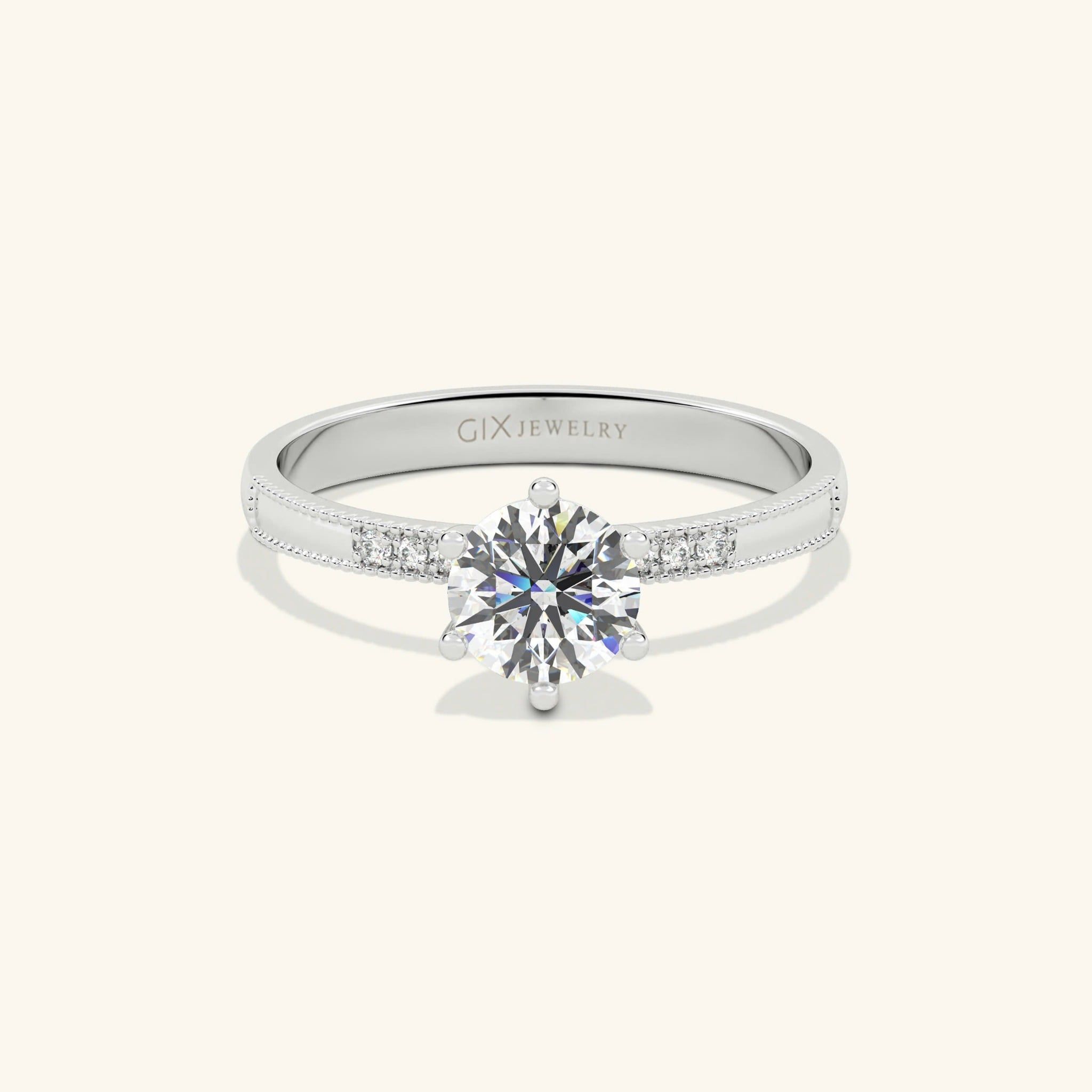  Nhẫn cầu hôn vàng 18k Love Storm | Gix Jewel 
