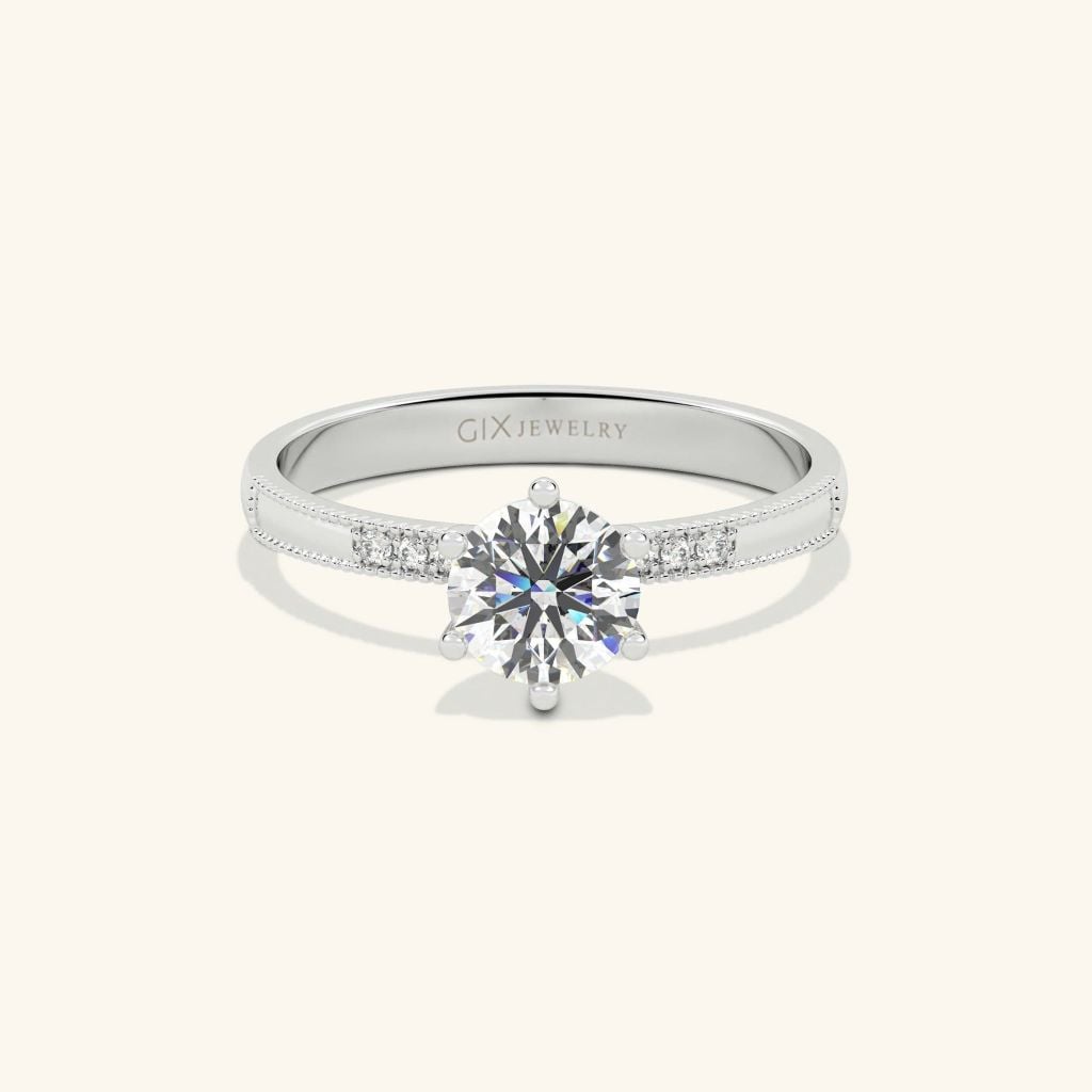 Nhẫn cầu hôn vàng 14k Love Storm | Gix Jewel