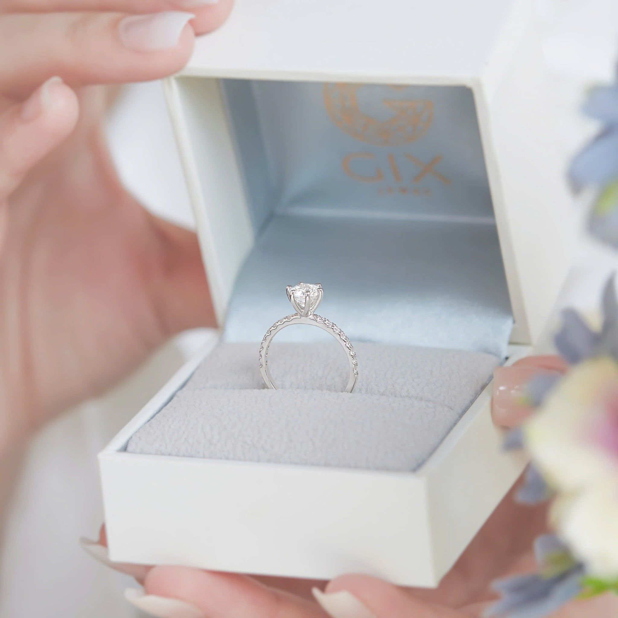  Nhẫn cầu hôn bạc Soft Blink | Gix Jewel 