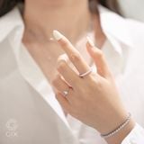  [CÓ SẴN] Nhẫn pave ring vàng trắng 14k đính đá | Gix Jewel 