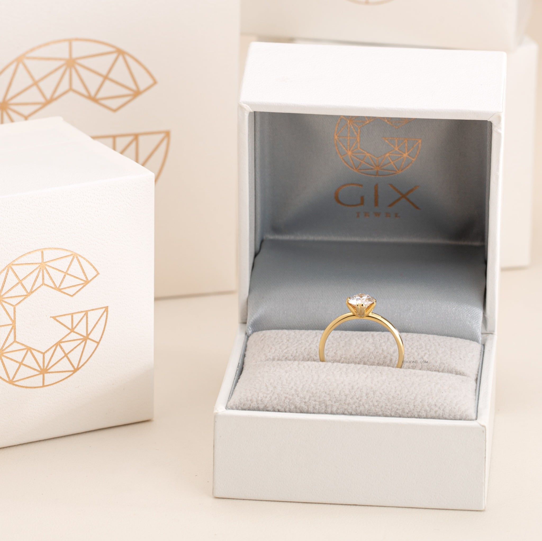  Nhẫn đính hôn vàng 10k Luna Glow | Gix Jewel 