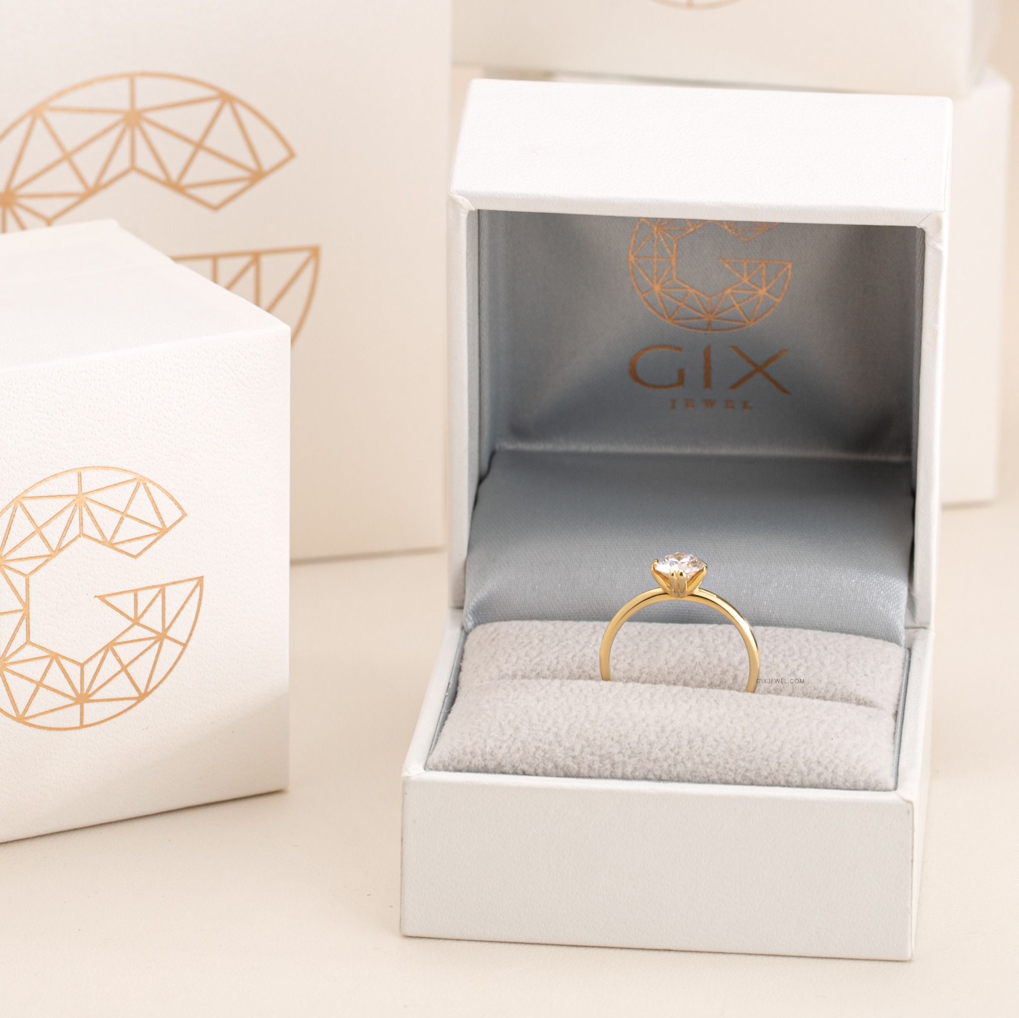  Nhẫn đính hôn bạc Luna Glow | Gix Jewel 