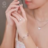  [CÓ SẴN] Nhẫn cầu hôn mois trái tim vàng trắng 18k - ni 13 