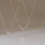  [CÓ SẴN] Dây chuyền vàng 14k đính đá moissanite | Gix Jewel 