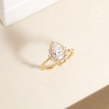  Nhẫn đính hôn vàng 14k Marquise Glow | Gixjewel 