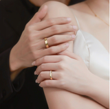  Nhẫn Cưới Vàng 14k Đẹp Khắc Vân Tay - Vireon | GCR25050002 