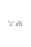  [CÓ SẴN] Bông tai vàng 14k mặt bướm đính moissanite 1.5li 