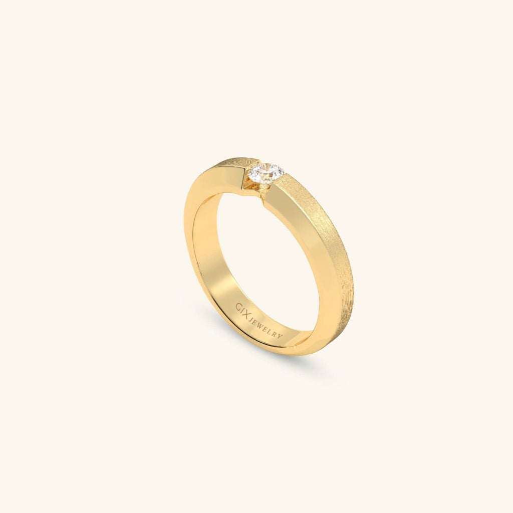 Nhẫn cưới vàng 18k thiết kế riêng - GCR25050260 | Gix Jewel