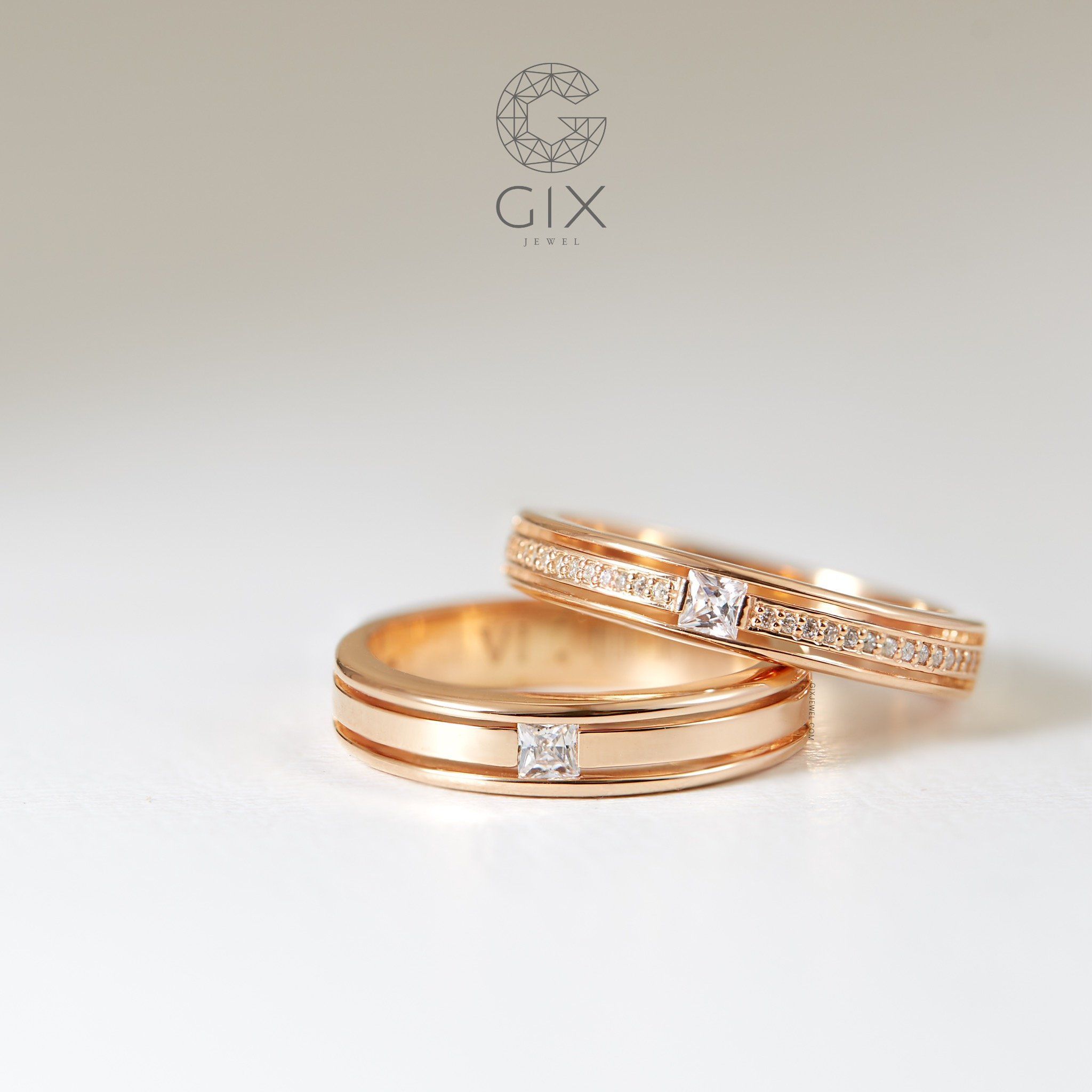  [Có Sẵn] Nhẫn Cặp Đẹp Bạc Mạ Vàng - GCR25050029 