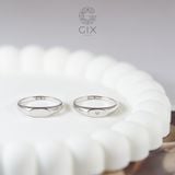  Nhẫn Cưới Đôi Signet Ring Vàng 610 Gix Jewel - GCR25050129 