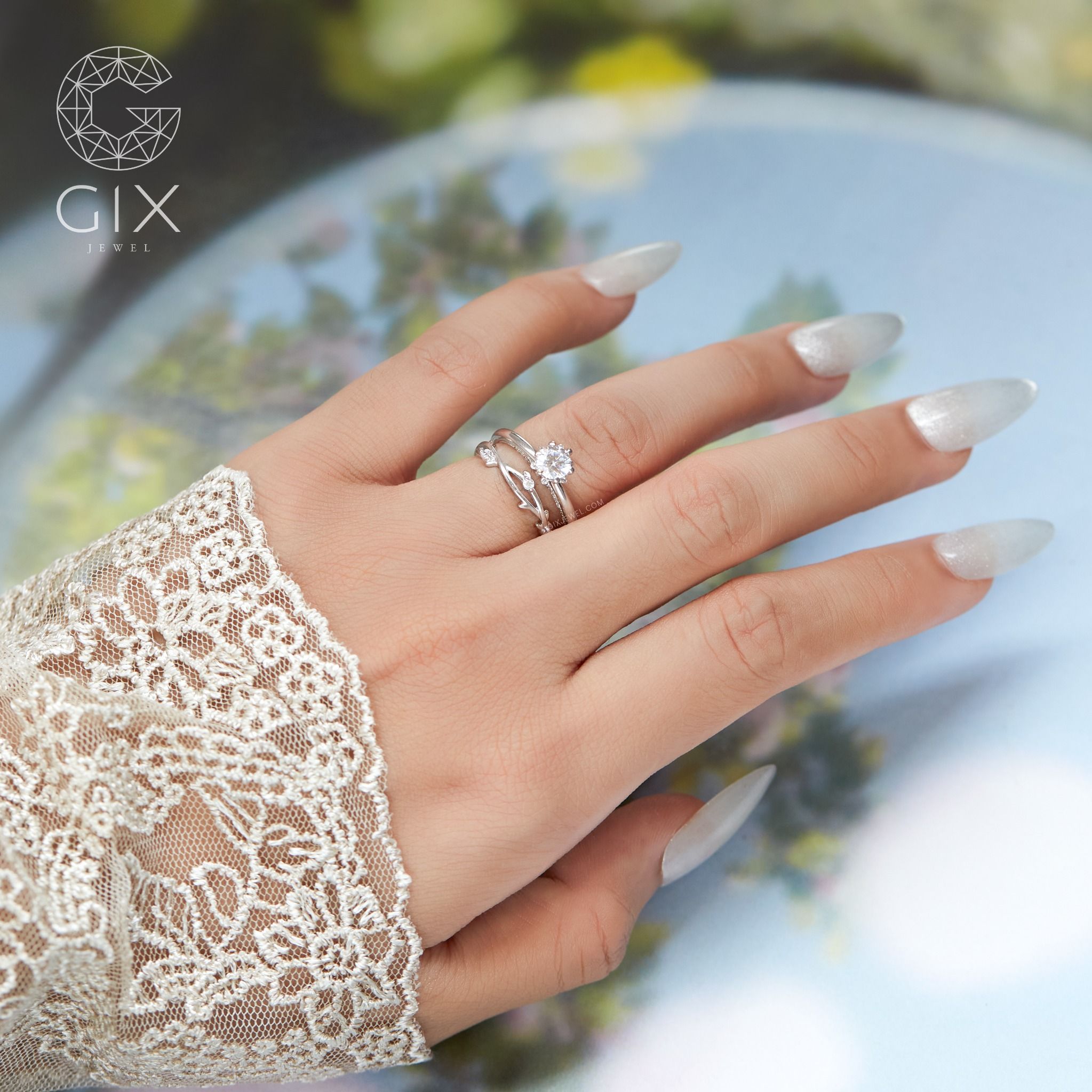  Nhẫn cầu hôn bạc Eternelle | Gixjewel 