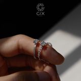  Nhẫn đính hôn bạc Glow Eden | Gixjewel 