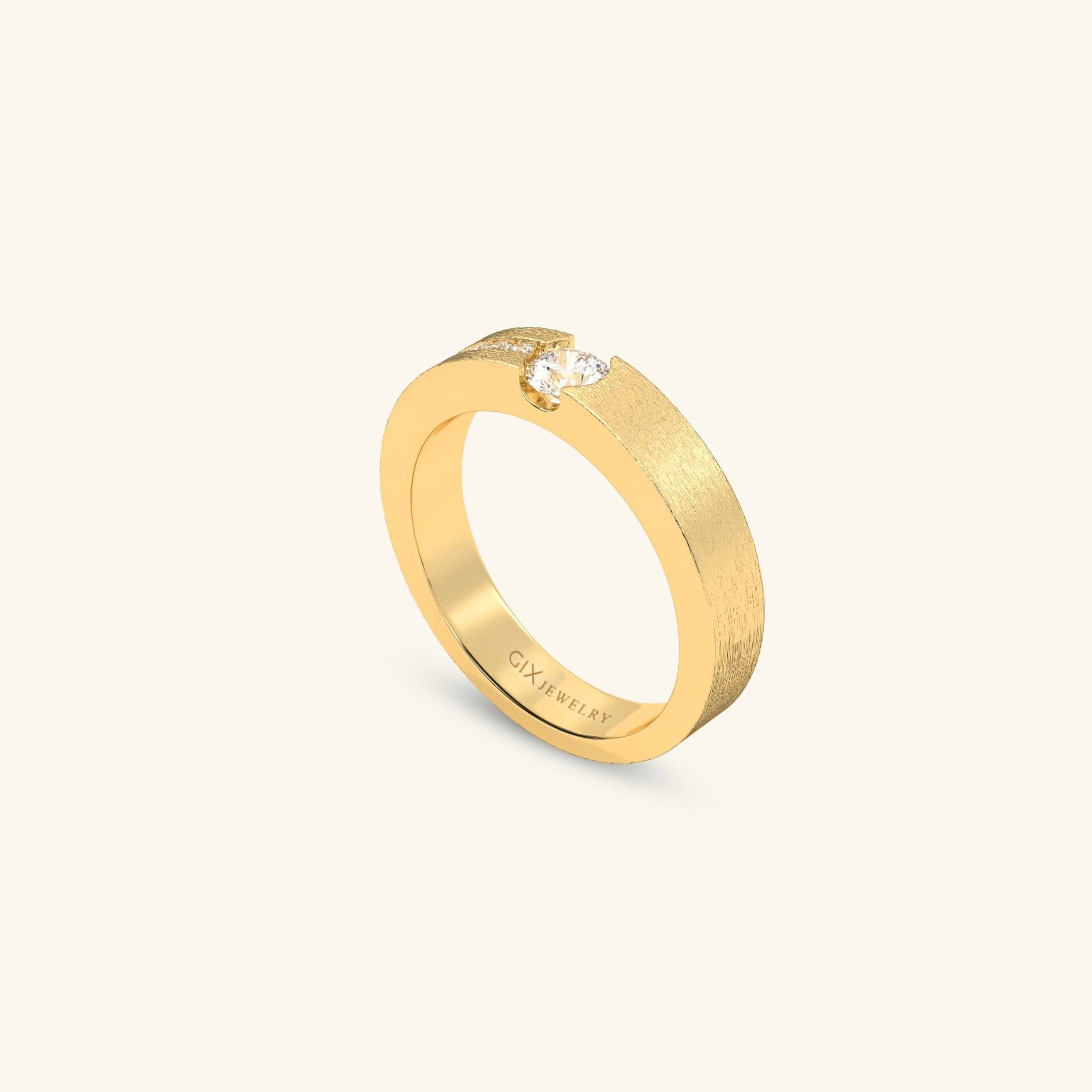 Nhẫn cưới vàng 18k thiết kế riêng - GCR25050256 | Gix Jewel 