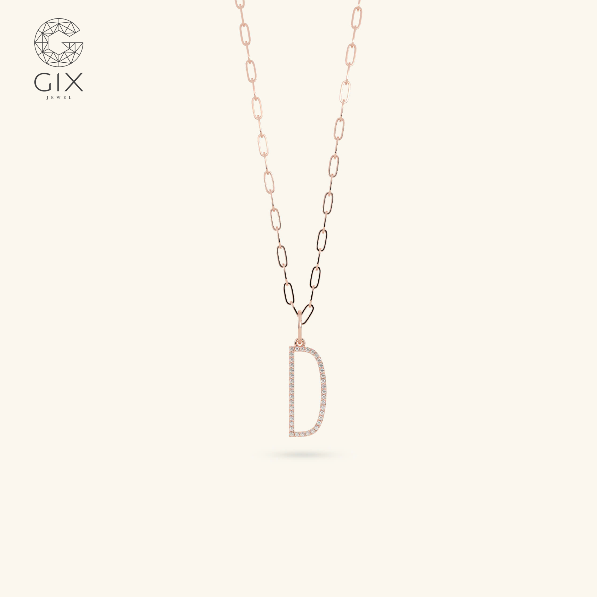  Dây chuyền chữ D dây mắc xích cá tính | Gix Jewel 