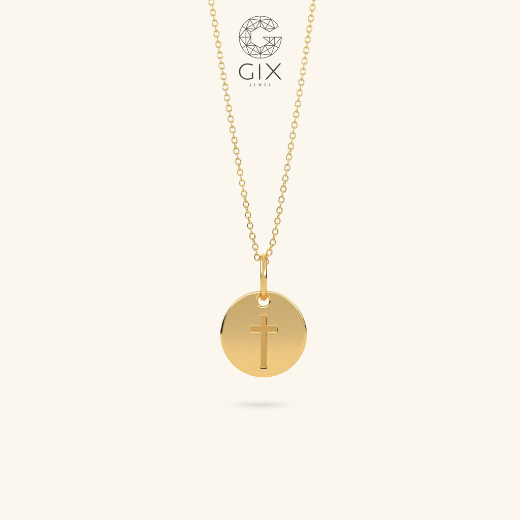  Dây chuyền mặt tròn khắc thánh giá - GNL25050298 | Gix Jewel 