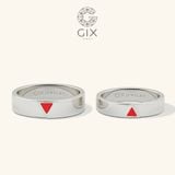  Nhẫn Cưới Vàng Tây 14K Đẹp Khắc Chữ - Symara | GCR25050007 