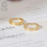 Nhẫn cưới Mobius vô cực vàng 10k Gix Jewel - GCR25050093 