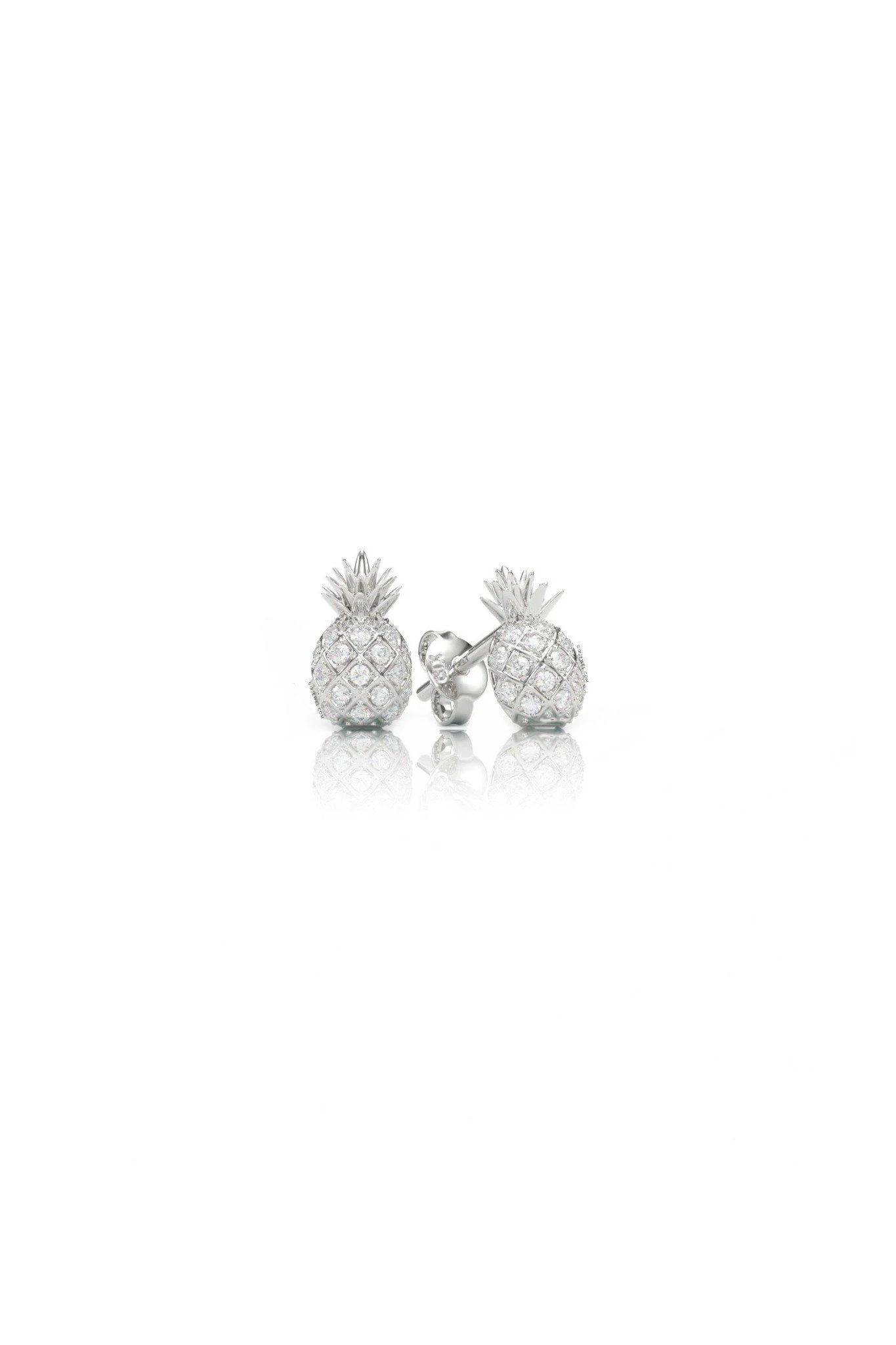 [CÓ SẴN] Bông tai quả dứa vàng vàng 14k Moissanite - GBT25050048 