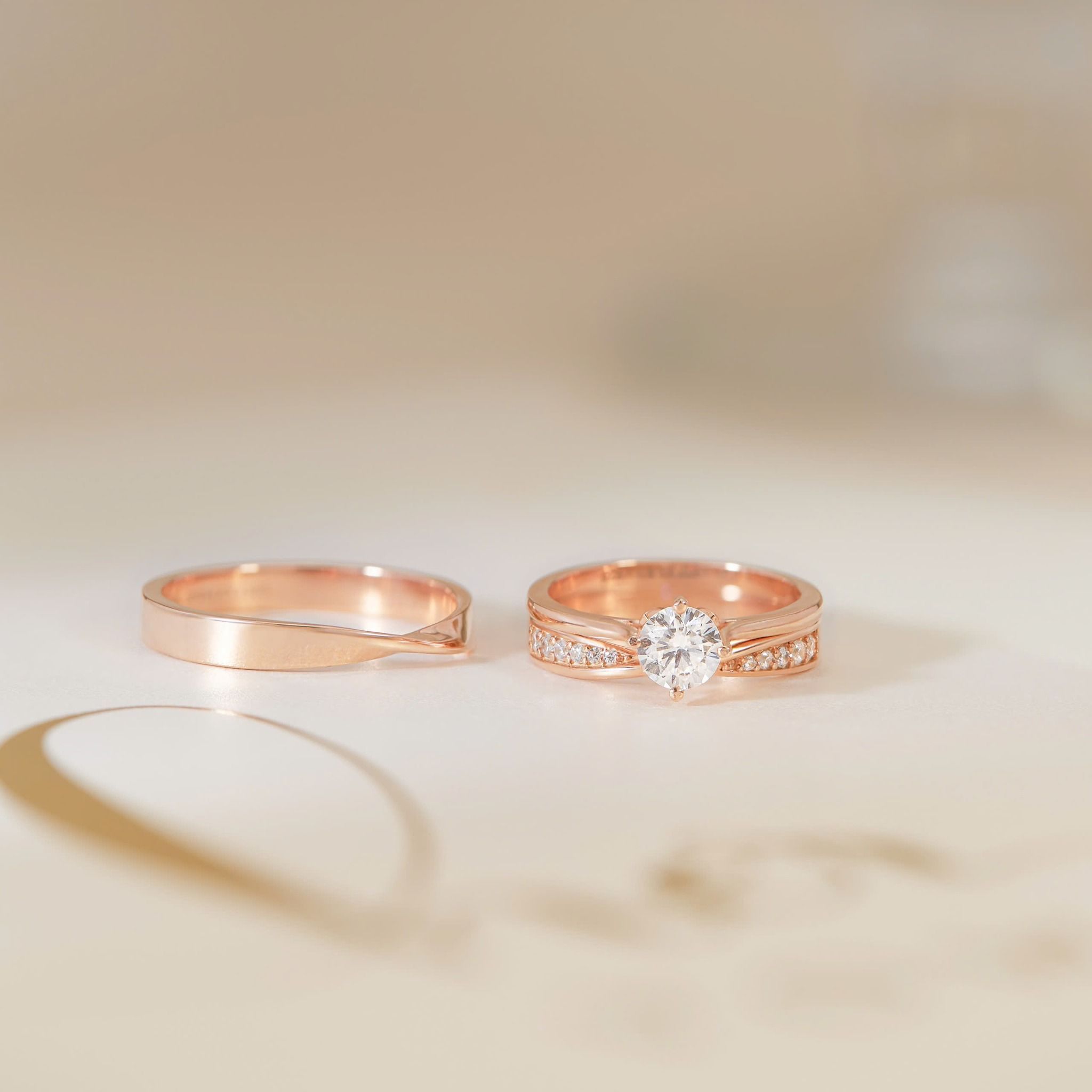  Nhẫn Cưới Vàng 18K Vô Cực Đính Kim Cương - Ouroboros | GCR25050018 