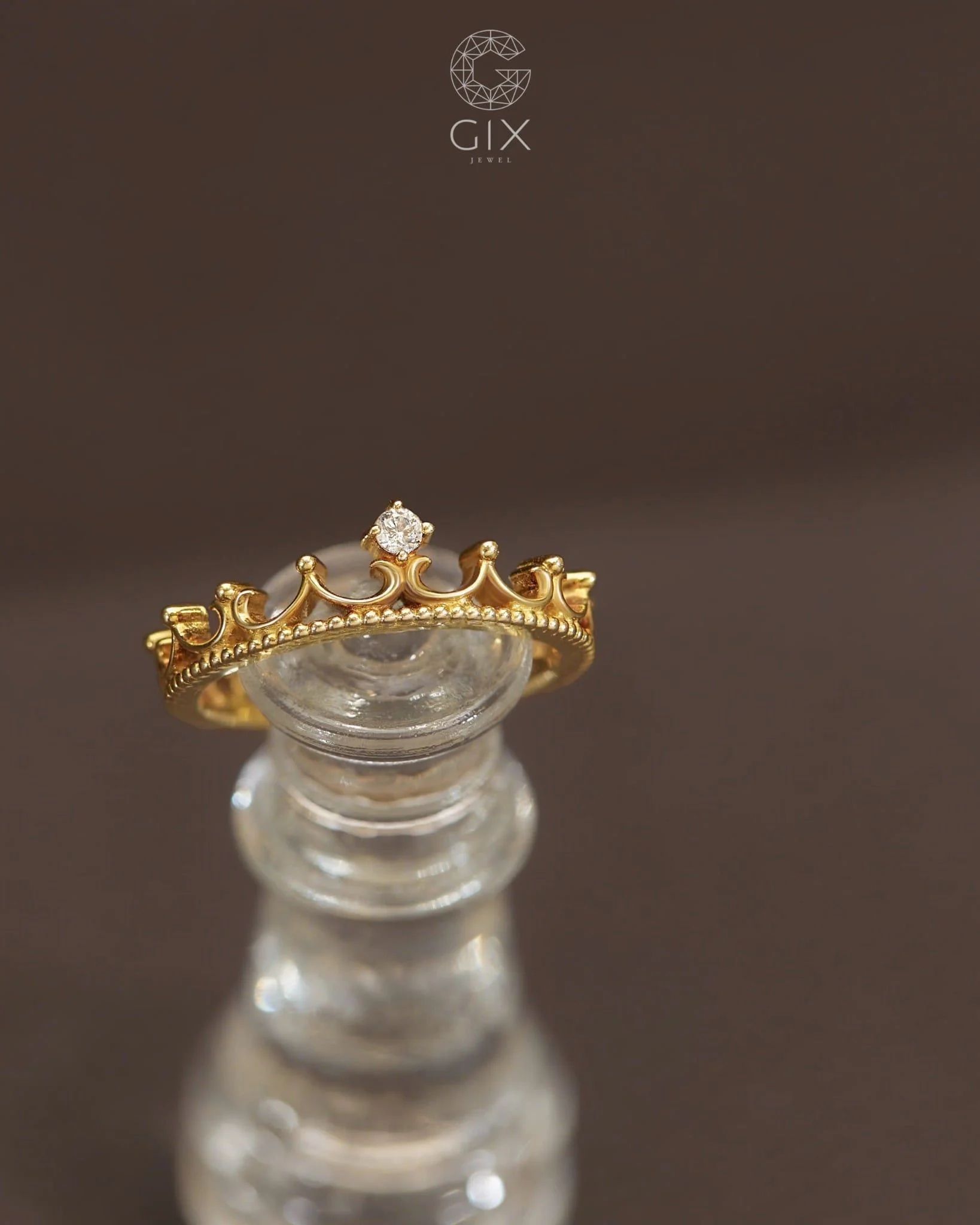  [CÓ SẴN] Nhẫn vương miện vàng 14k | Gix Jewel 