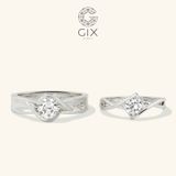  Nhẫn cưới vàng 14k dáng cầu hôn cho nam nữ Gix Jewel - GCR25050027 