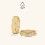  Nhẫn cưới vàng 14k đính kim cương tấm đẹp - GCR25050037 