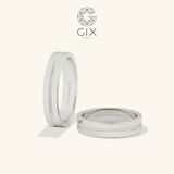  Nhẫn cặp đẹp bản to khắc hoa văn Gix - GCR25050043 
