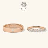  Nhẫn cưới Eternity vàng 18k đính kim cương Moissanite - GCR25050033 