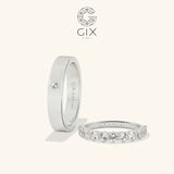  Nhẫn cưới Eternity vàng 14k đính kim cương Moissanite - GCR25050033 