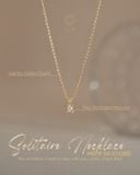  Dây chuyền kim cương tấm vàng tây sợi mảnh đẹp | Gix Jewel 