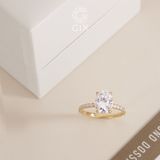  Nhẫn cầu hôn vàng 18k Oval Dream | Gix Jewel 